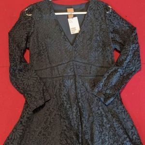 2/$25 H&M Long-sleeve Emerald Dress